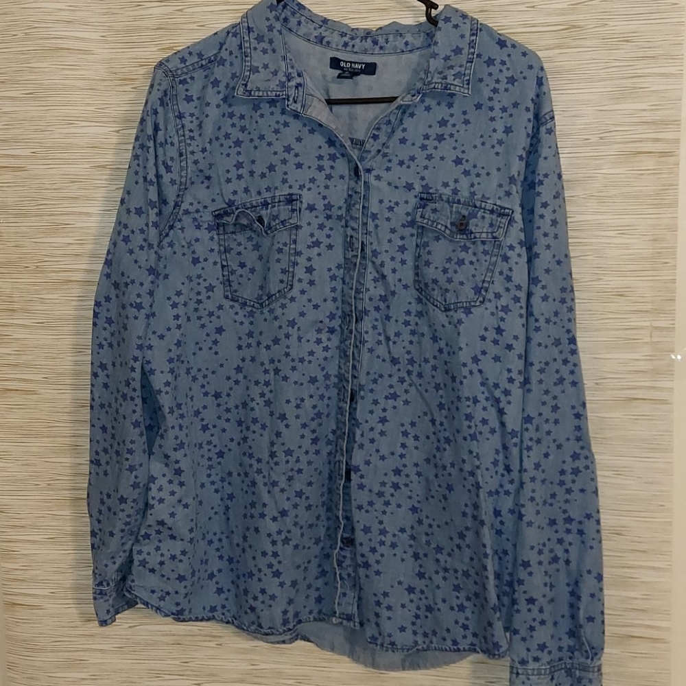 Old Navy jean button up